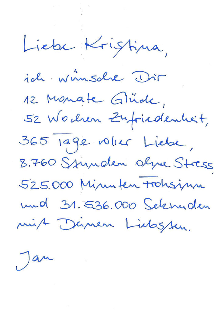 GEBURTSTAGSKARTE HANDLETTERING AUF KRAFTPAPIER