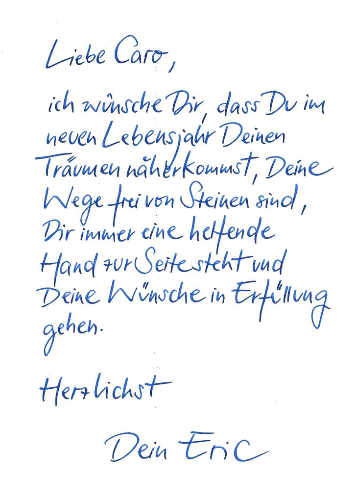 GEBURTSTAGSKARTE HANDLETTERING AUF KRAFTPAPIER